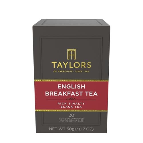 Taylors of Harrogate English Breakfast Black Tea, 20ct (Pack of 1)