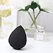Beauty Sponge Foundation Makeup Blender - 1 pc Black Egg Shaped Make Up Sponges for Blending, Stippling, Highlighter, Contour! Premium Latex Free Reusable Cosmetic Applicator