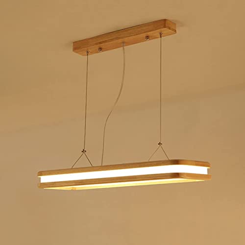 Plafonnier suspension bois de design moderne 36W pour bureau contemporain