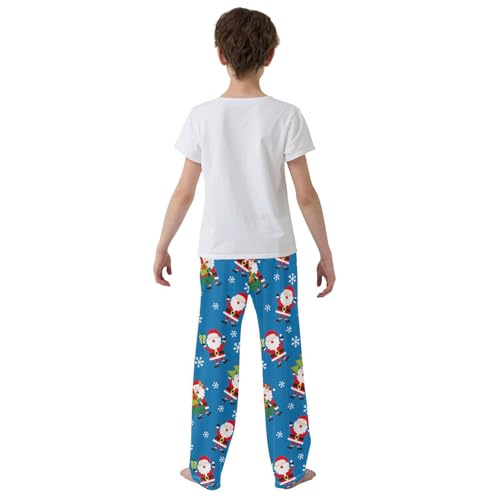 Boys' Pants Christmas Gnomes Gifts Box Trees Long Bottoms Jogger Pants Elastic Waist Trousers with Pockets S-XL3