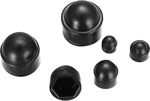 145 pcs screws bolt covers caps hex head dome bolt covers plastic bolt caps screw caps covers hexagonal screw bolts cover protection caps for matching m4 m5 m6 m8 m10 m12