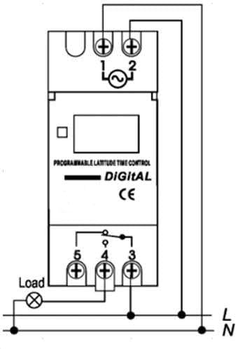 Programmateur horaire hebdomadaire 230 V AC avec Notice en français, Blanc