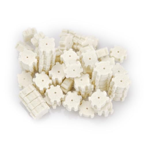200 Pack Wool Star Chamber Cleaning Felt Pads for Gun Rifle Pistol, Cleaning Pellets, Gun Cleaning Kit Universal