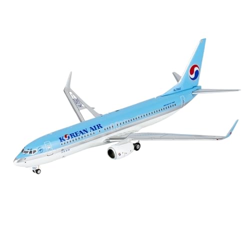 Modelo de avión Korean Air B737-800 réplica de metal escala 1/400 de 9cm terminado