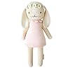 Cuddle kind hannah the bunny blush little 13 hand knit doll1 doll 10 meals fair trade heirloom quality handcrafted in peru 100 cotton yarn  urban country home decor