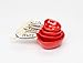 Fine Ceramic Woodland Red Fairy Mushroom Measuring Spoons Set of 4, 3-1/4