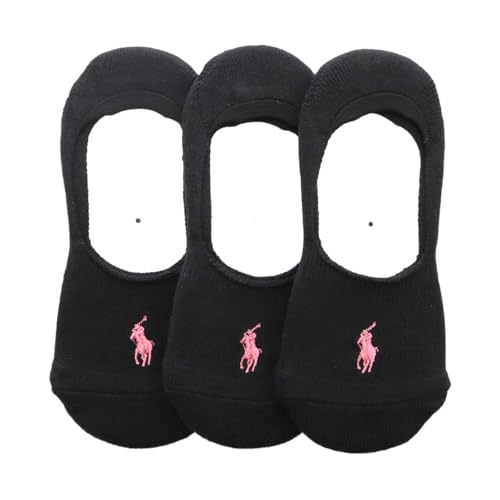 Polo Ralph Lauren 93246911 Womens Socks 3 Pair Set Foot Pile One Point Cover Socks Unisex Adult 01.Black x 3 29-33 US