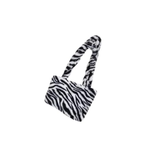 2 Piezas bolso de hombro de felpa bolsa de hombro bolso de mano para mujer bolsa de mujer raya bolsa de mensajero bolsa de felpa Bolsos de señora De las mujeres Bolsas de hombro