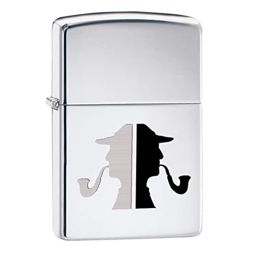 Zippo Faces High Polish Chrome Pipe Lighter