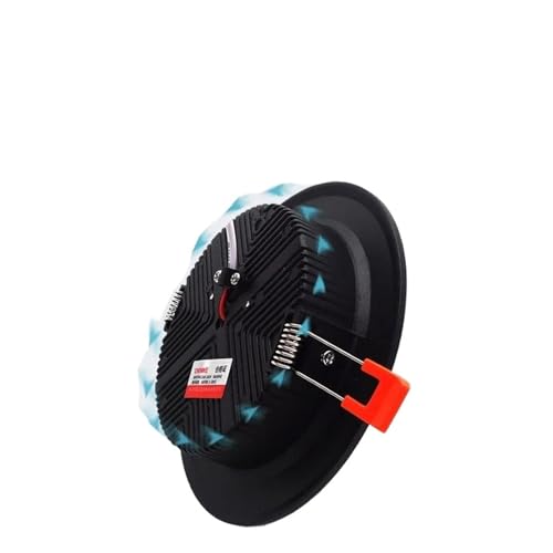 eufeifeiegds LED�_�E�����C�g 5W 7W 9W 12W 15W 18W 24W 220V LED���ߍ��ݓV�䃉���v 30W�h��LED�V�[�����O���C�g �����Ɩ�(Black,NATURAL LIGHT_24W)
