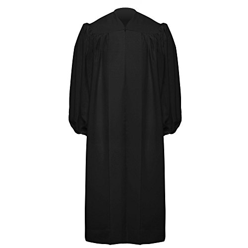 Premium Black Baptismal Robe - 57 (6'0