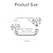 Xpircn 14G 12mm Titanium Surface Piercing Jewelry Flat Bar CZ Staple Barbell Internally Threaded Surface Tragus Staple Bar Piercing Jewelry