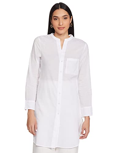 Image of Marks & Spencer Women's Cover Up Kurta (T52 7384 White M)