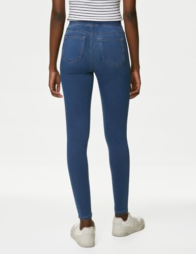 Image of Marks & Spencer Womens Light Wash High Rise Skinny Fit Jegging