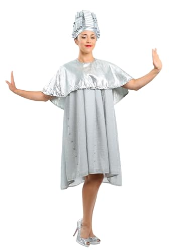 Fun Costumes Iconic Grease Beauty School Dropout Womens with Silver Cape & Foam Hat | Step Back in Time