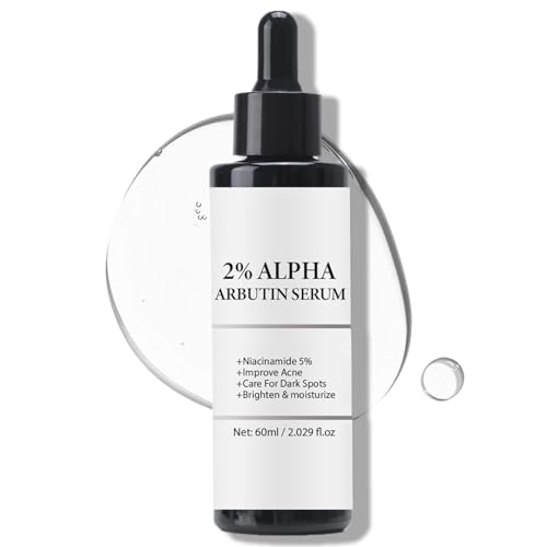 2% Alpha Arbutin Serum for Pigmentation 60ML - Dark Spot Remover for Face | Dark Spot Correcting Glow Serum with Hyaluronic Acid & Niacinamide, Acne Marks & Brighten & Moisturize, Care for Dark Spots