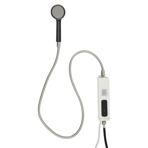 Mini calentador de agua, 3500 W, selección de temperatura 25-55 ℃, calentador de agua eléctrico instantáneo sin tanque con kit de ducha de baño