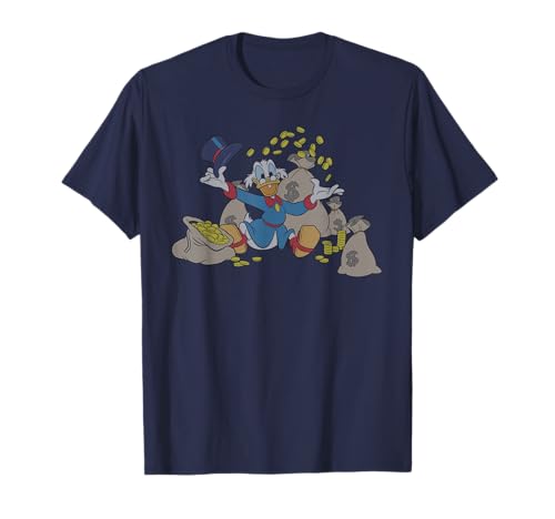T-shirt Scrooge McDuck Disney homme vintage t-shirt Picsou gris anthracite taille M