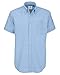 B&C - Camicia Classica Manica Corta - Uomo (XXXL) (Blu Oxford)