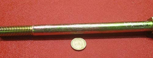 Grade 8 Zinc Yellow Steel Bolts RH PT 3/4"-10 x 10.00 Length 1 pc