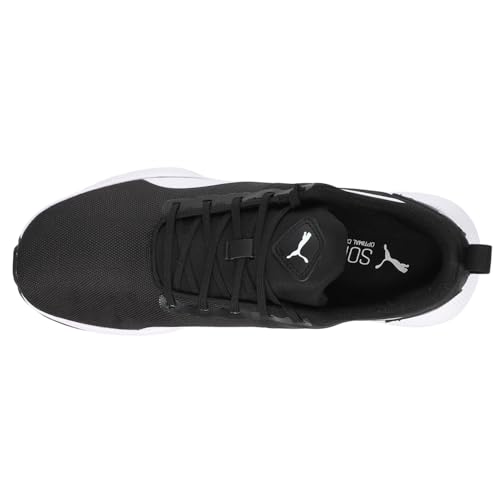 PUMA Puma Unisex Men's Flyer Runner Running Shoe Black White, 12 US