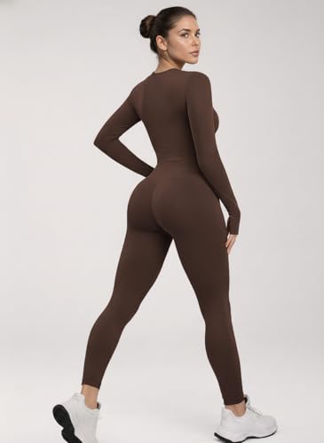Image of Celary Korean Women Gym Wear Set | Full Sleeves Workout Top & High Waist Leggings |Fully Stretchable Slim Fit Activewear | Fitness Activewear Set for Gym, Yoga, Running, Training