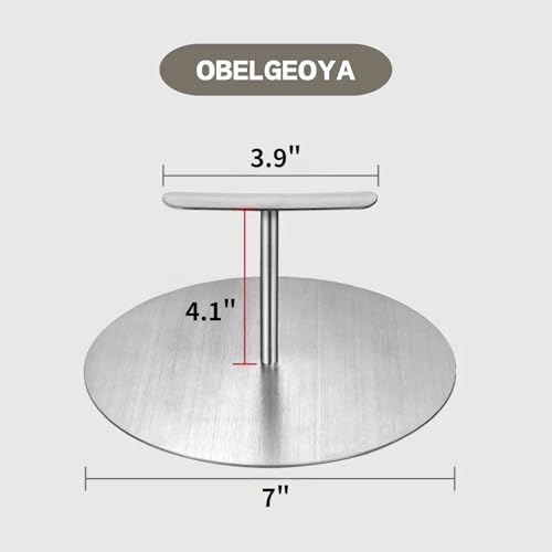OBELGEOYA Simple Tortilla Press Maker - 7 Inch Stainless Steel Multi-Functional Dough Press Quesadilla Maker, Roti Maker for Making Flour, Corn, Gluten-Free Tortillas