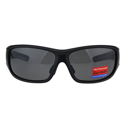 Polarized Anti-glare Warp Plastic Sport Biker Mens Sunglasses2