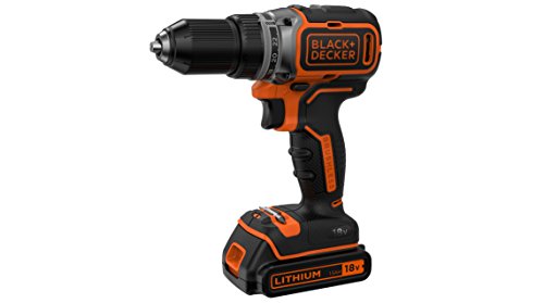 Black+Decker Akku-Bohrschrauber, Bohrmaschine (18 V 1.5Ah, bürstenloses 2-Gang-Getriebe, 1 Stück) BL186K – Bild 3