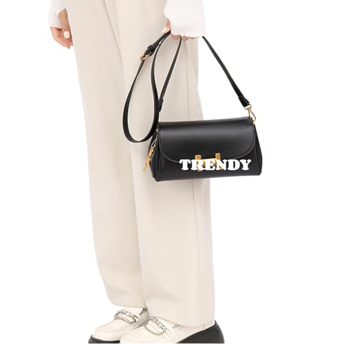 Small Crossbody Purses for Women,Lightweight Crossbody Bag Faux Leather Trendy Women's Shoulder Handbags with 3 Compartments4