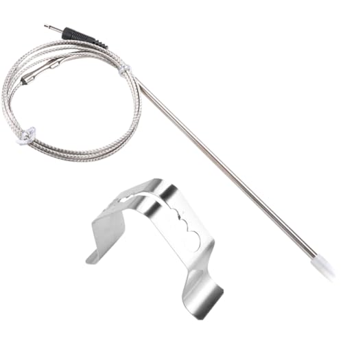 Grill Temperature Probe Three Holes Stainless Steel Clip Holder, 2 Pack