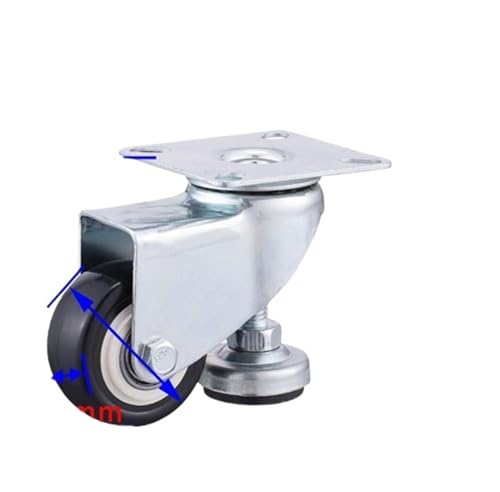 Roulette pivotante en PVC stabilisatrice contre les vibrations des établis
