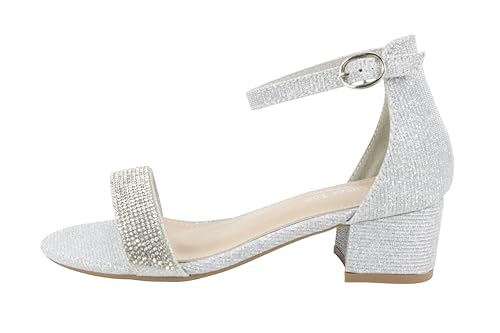 Image of Lucky Top Girls Dress Sandal Low Heel Ankle Strap