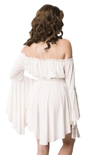 Vestido pirata holgado con blusa larga blanca que soluciona tu disfraz medieval 2