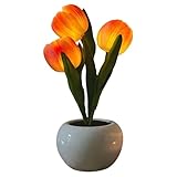 Ambiente Romántico Suave: Al combinar una luz LED cálida y suave con colores vibrantes y texturas de pétalos realistas, esta luz nocturna floral genera un ambiente romántico y relajante, siendo una excelente adición para aumentar la sensación de confort durante las tranquilas veladas en casa.
