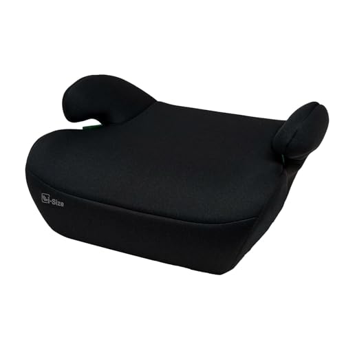 Asalvo SMARTSAFE i-Size Silla de Auto (125-150 cm), Con Cinturón del Vehículo, Solo en Sentido de la Marcha, Compacta y Ligera, Con Reposabrazos y Funda Lavable, Negro