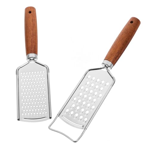 Set 2 ralladores múltiples de acero inoxidable con mango ergonómico miniatura 1