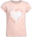 RBX Girls Pants Set - 3 Piece Soft Fleece Pullover Hoodie Short Sleeve Shirt Graphic Tees and Leggings for Girls, Size 7-8, Quartz Heart
