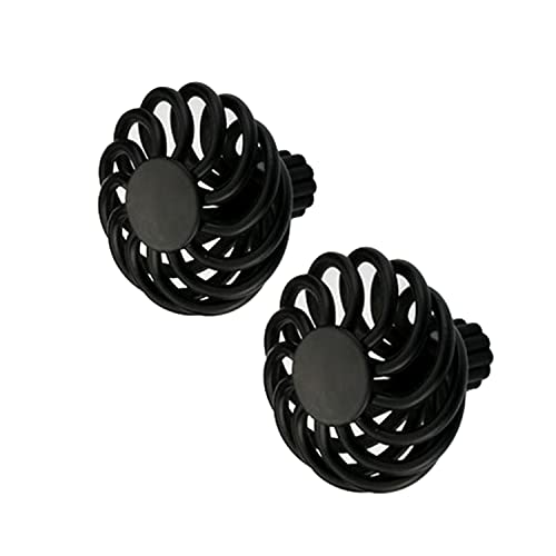 Lorigun Alloy Knob,Birdcage Round Cabinet Knob, 10 Pack, Dark Black #TOP1