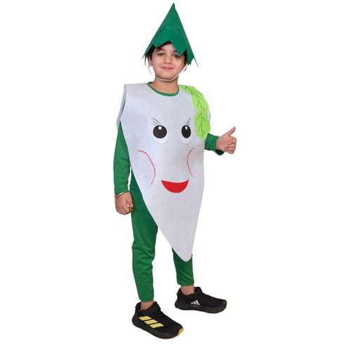 Image of Kaku Fancy Dresses Fruit and Vegetable Costume Paper Cutout with Cap For Kids | Healthy Food Costume For Boys & Girls (Tracksuit Not Included)