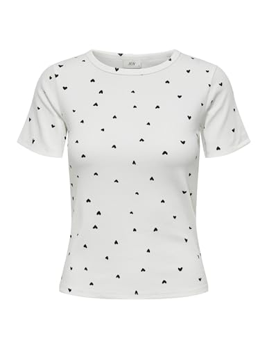 Top imprimé Sofia JDY Cloud Dancer en taille L pour femme