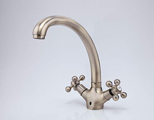 Robinet rétro antique double poignée pour réparer et sublimer votre évier usé