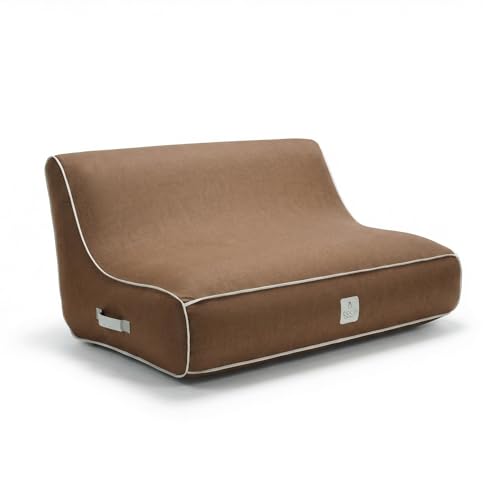 Coco Lounge Sofa Alize Design Gonflable pour Terrasse - Piscine Salon de Jardin Extérieur Confortable Relaxant (1, Moka)