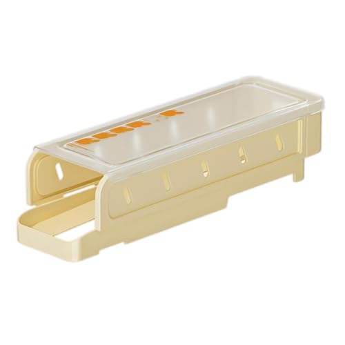 Soporte para huevos para frigorífico con sistema de rodillos. Dispensador automático de huevos apilable para ahorrar espacio para el almacenamiento ordenado de huevos en el frigorífico, ideal para