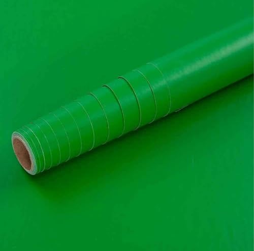 WISDOM Vinyl Decorative Peel and Stick Wallpaper, Dark Green Matte - Image 2