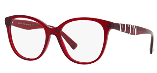 Image of Valentino VA3014 Prescription Eyewear Frames, Red Transparent, 53mm