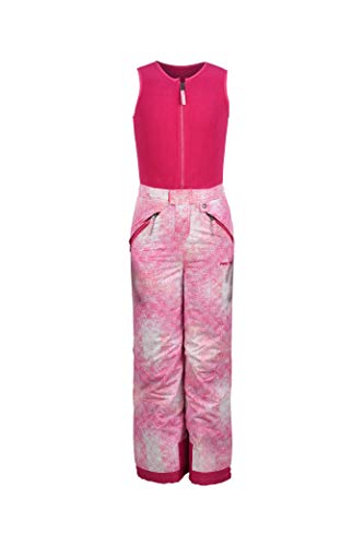 Arctix Kids Limitless Fleece Top Bib Overalls, Ombre Magenta, Large Regular