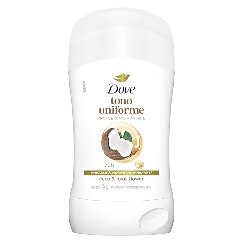 Reviews de Live Irresistible Givenchy al mejor precio. 36 DOVE Tono Uniforme Coco Antitranspirante en Barra, desodorante para mujer que previene y reduce las manchas* en las axilas, ayudando a recuperar el tono natural de tu piel 45 g