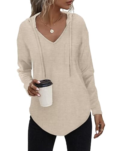 Tanmolo Kapuzenpullover Damen Leichter Pullover Hoodie Sweatshirs mit...