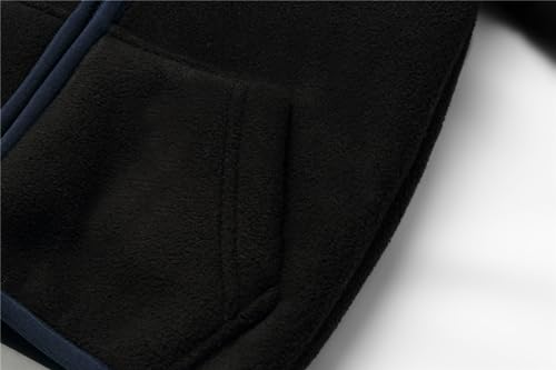 Image of Mud Kingdom Boys Girls Polar Fleece Jacket with Hood Winter Thick Warm Outerwear Funny Cartoon